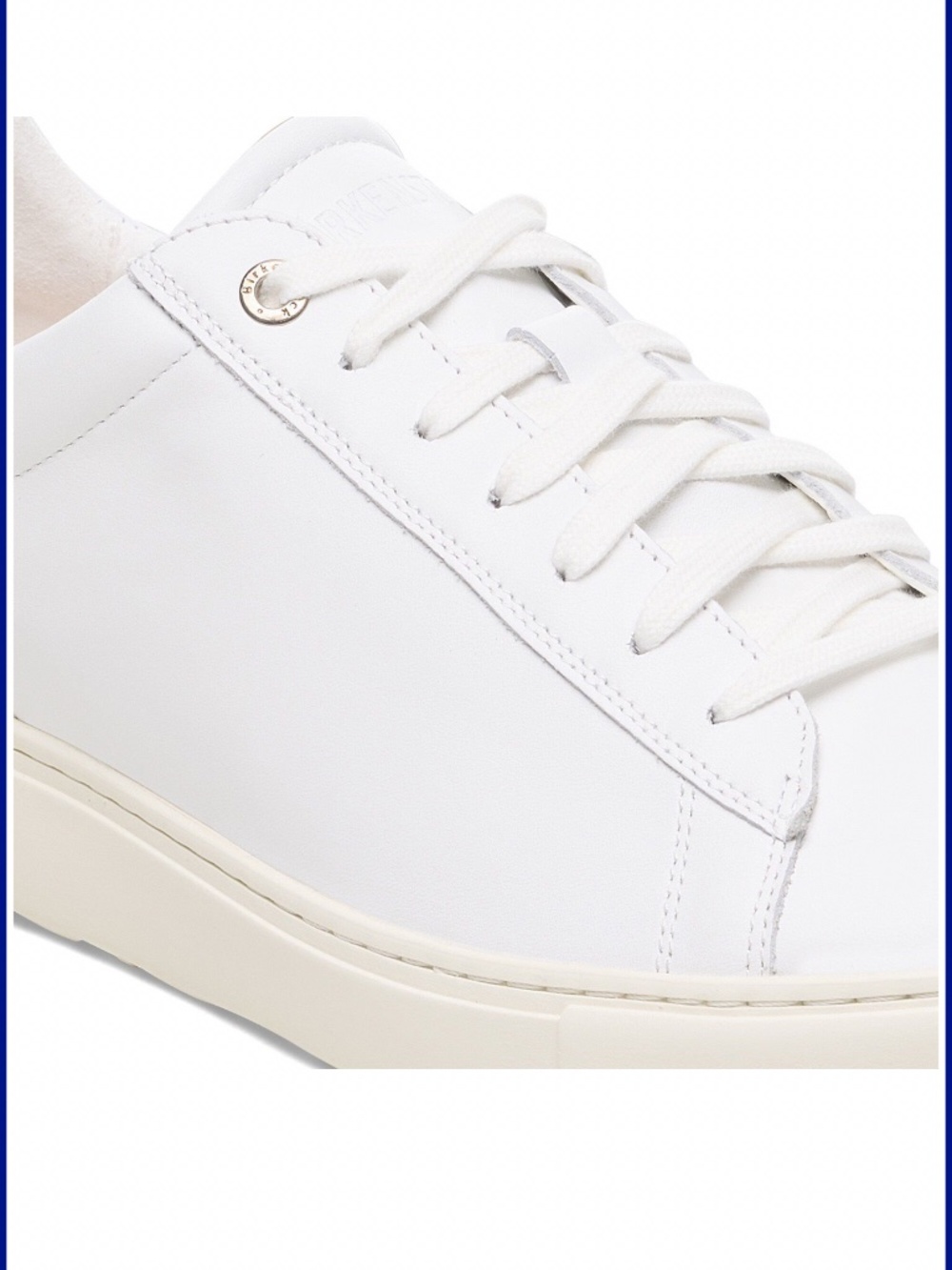 New Birkenstock BEND White Leather & Cork Sneakers Paid $165.00 40 (9-9.5 Wmn) - Picture 3 of 16